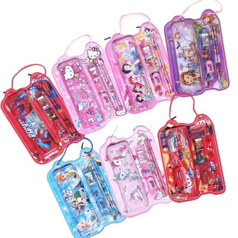 

Set Alat Tulis 6 in1 / Set Stationary Alat Tulis Anak + Kotak Pensil