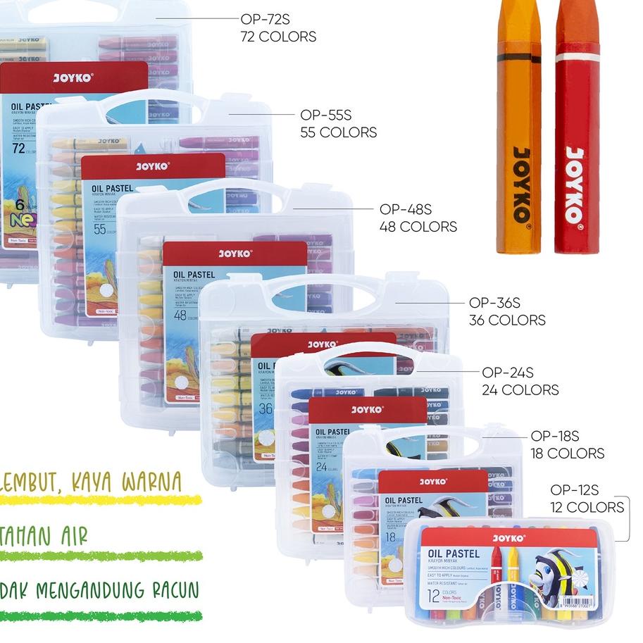 

Terjangkau - Crayon Krayon Minyak Oil Pastel Joyko