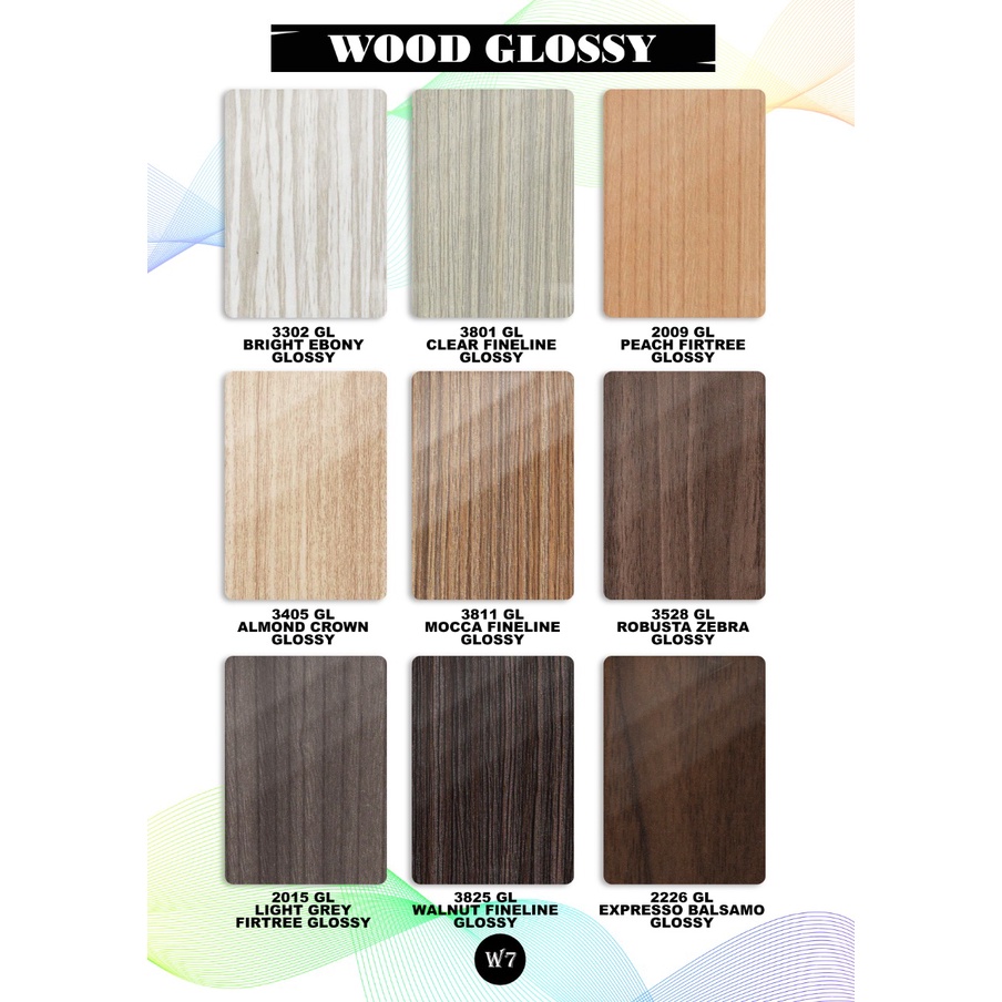 HPL  Furniture Mebel Best By  Winston Wood Glossy  Motif Urat Kayu Premium No Taco No Aica No Carta