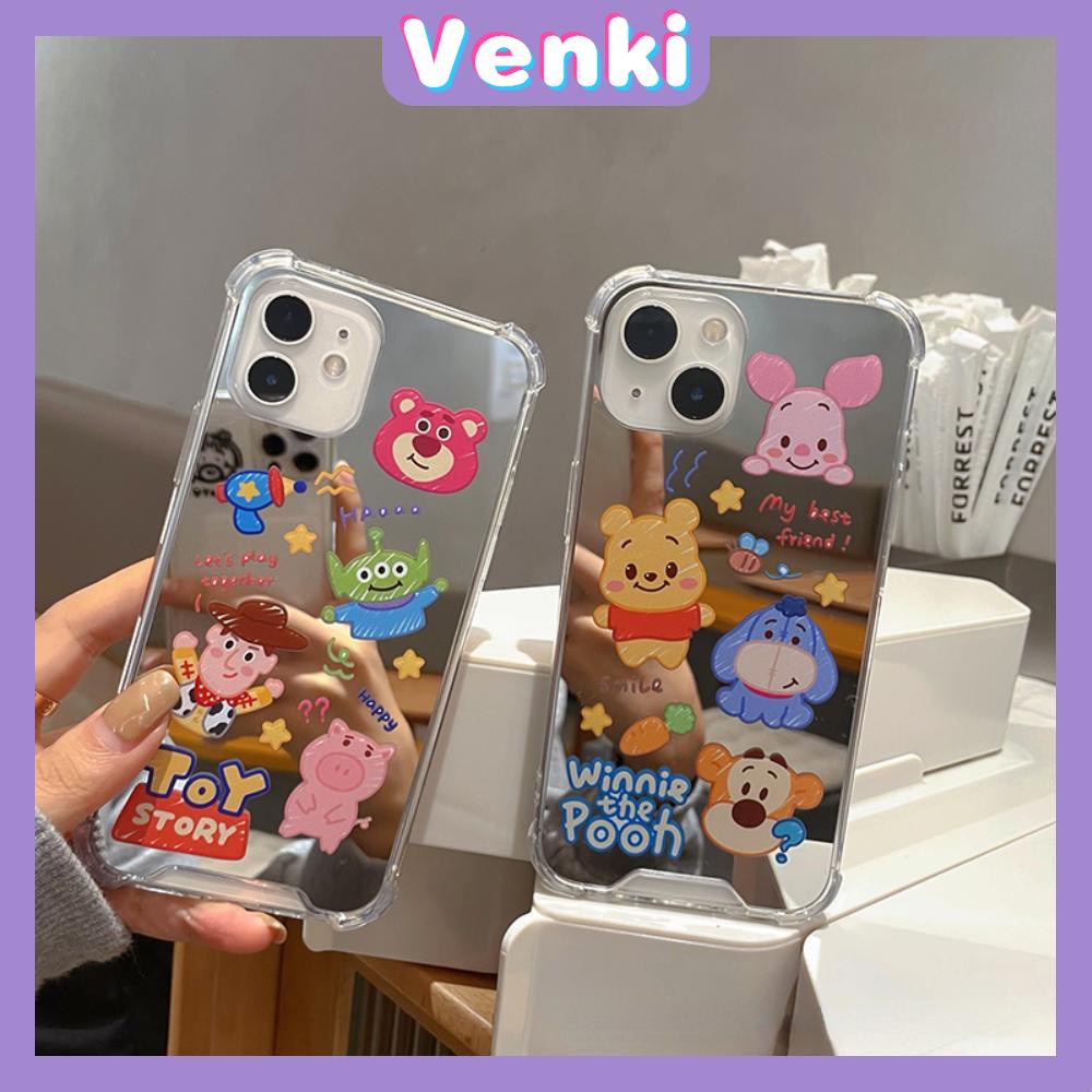 iPhone Case Acrylic Luxury Makeup Mirror Airbag Shockproof Protection Camera Cartoon Cute Compatible For iPhone 11 iPhone 13 Pro Max iPhone 12 Pro Max iPhone 7 Plus iPhone xr