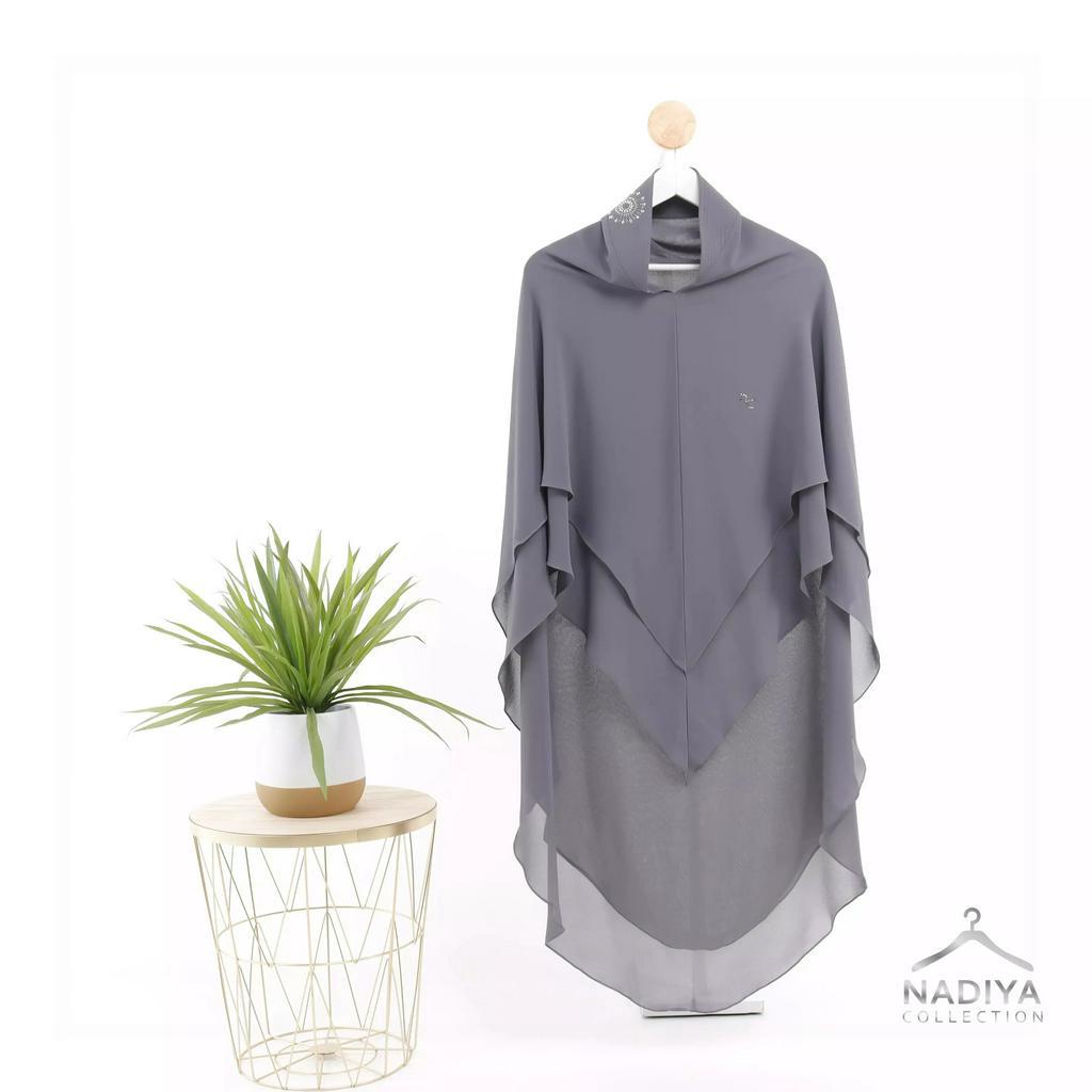 Shafira Syari - Khimar Tayibah Aykis Aleena Signature Crystal Premium - Dark Series - by Nadiya