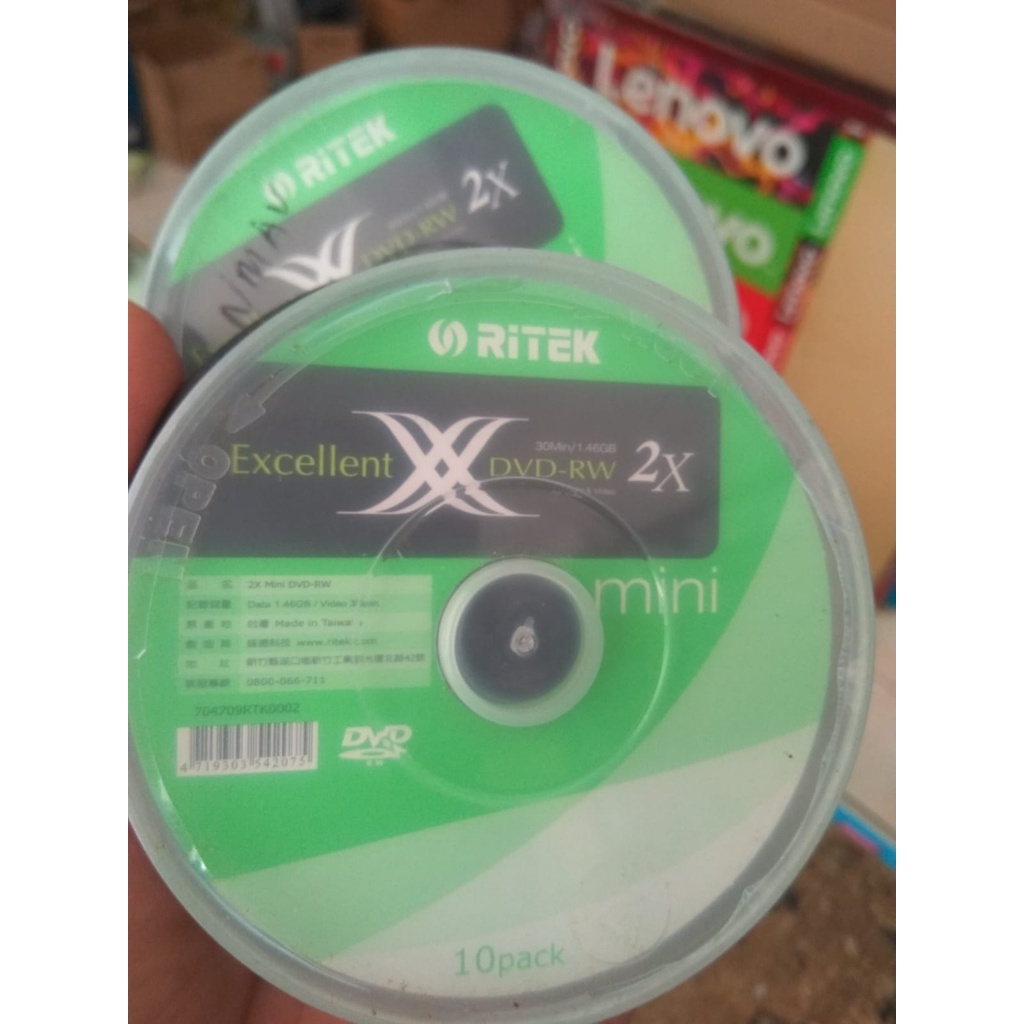 DVDRW Mini 30 menit / DVDRW handycam 1.4GB / DVD-RW RITEK 2x