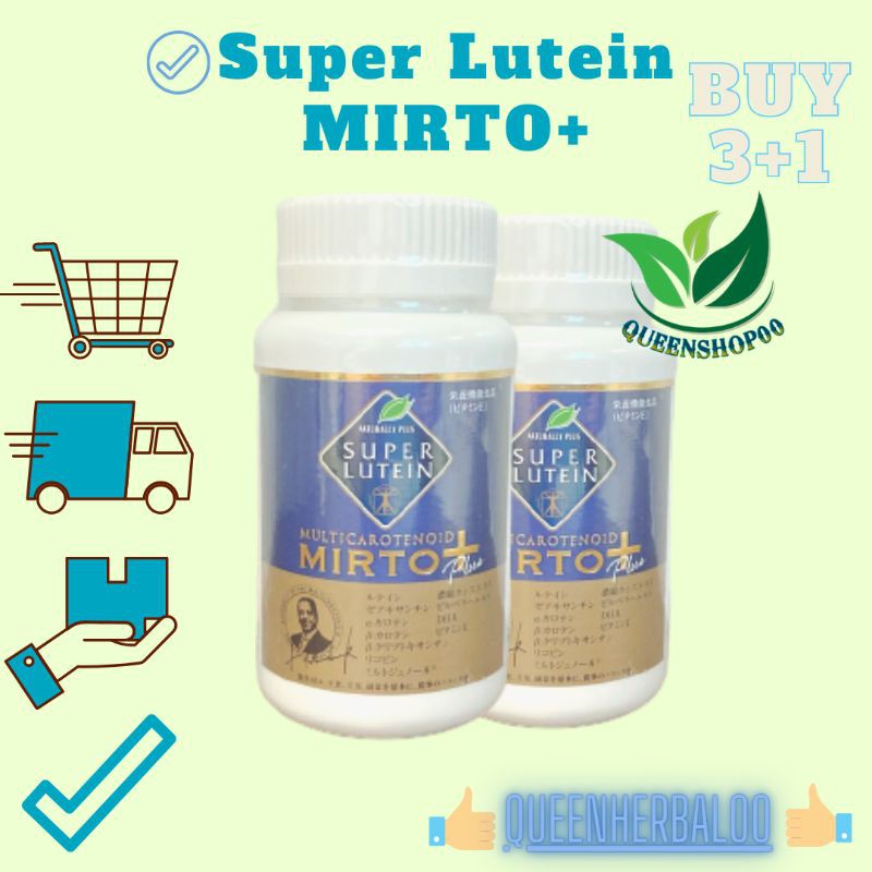 Super Lutein Mirto plus Original Japan - s lutein mirtoplus Asli japan - mirto+ Naturally Plus