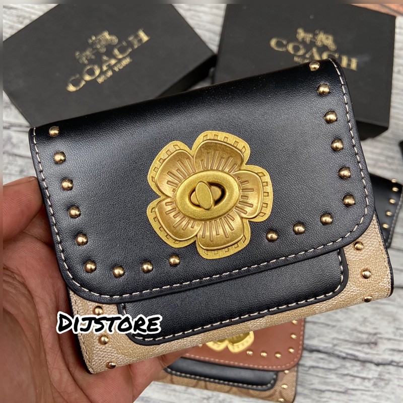 dompet coach Parker dompet wanita coach dompet wanita mini dompet kartu dompet koin dompet lipat