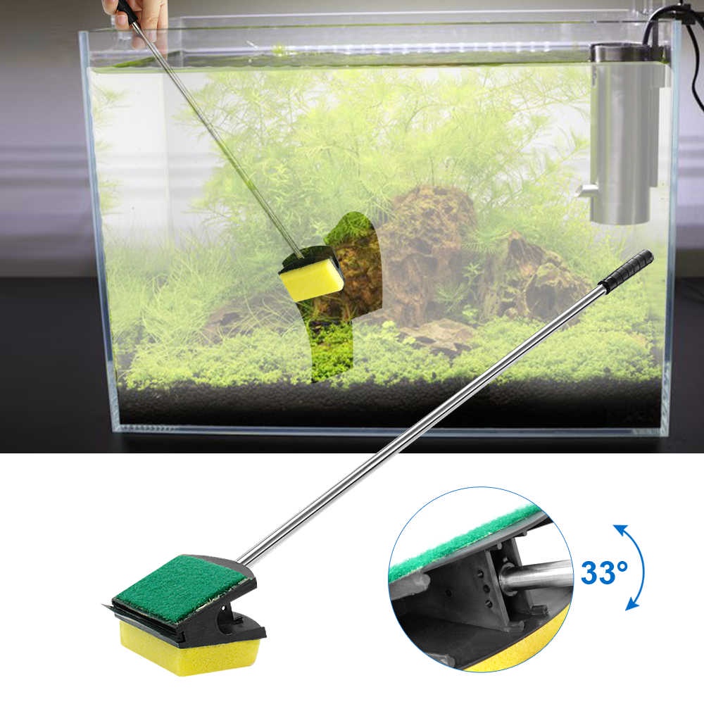 SCRAPER PEMBERSIH KACA AQUARIUM 60 CM / SCRAPER STAINLESS