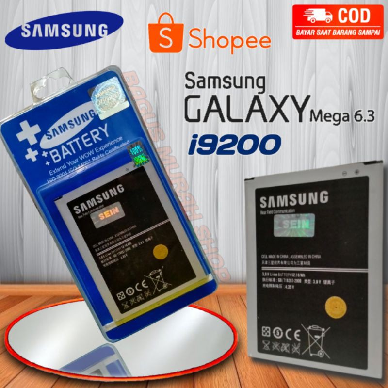 Baterai Samsung Galaxy Mega 6.3 Inch I9200 Original SEIN Batre Batrai Battery HP B700BC