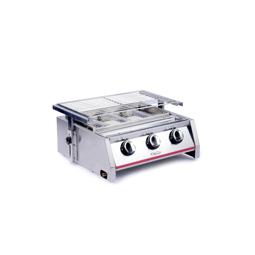 LPG BBQ Grill Gas Stove 3 Burner NIko NK-GR3 - Panggangan Tanpa asap