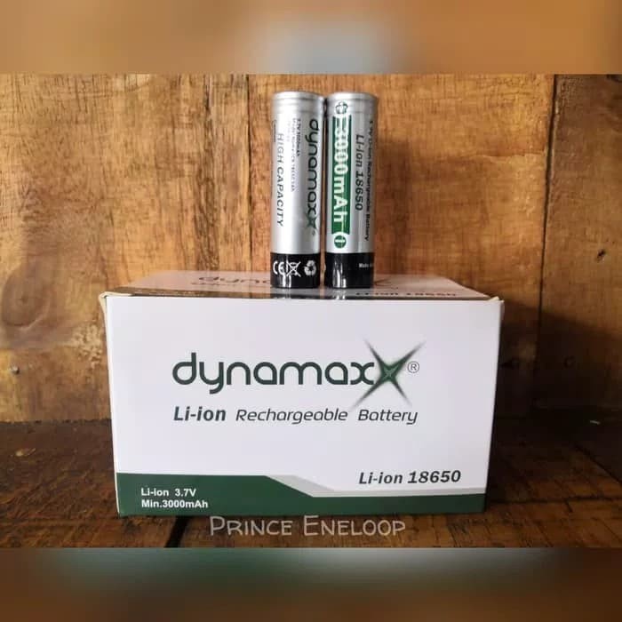 Baterai Senter 18650 Dynamax 3000mAh