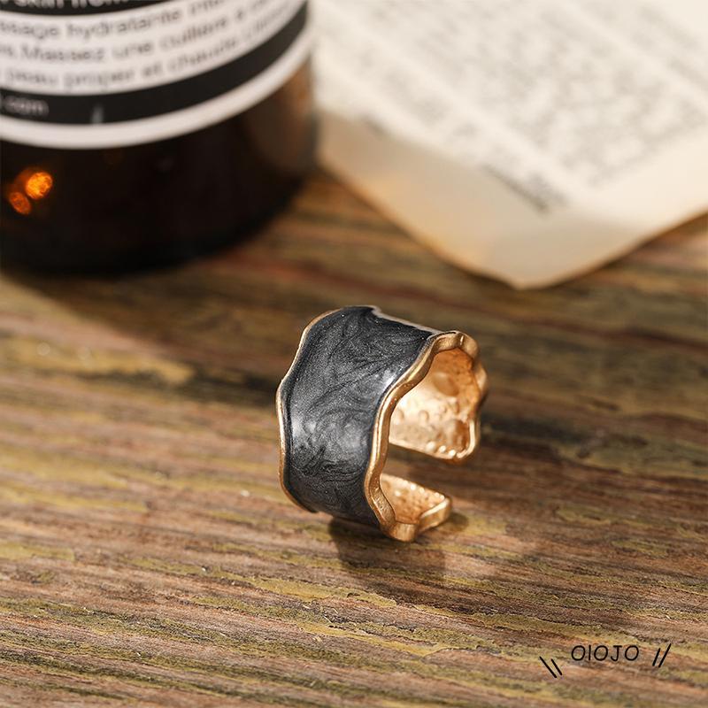 【COD】Cincin Model Terbuka Bahan Alloy Warna Spray Untuk Unisex