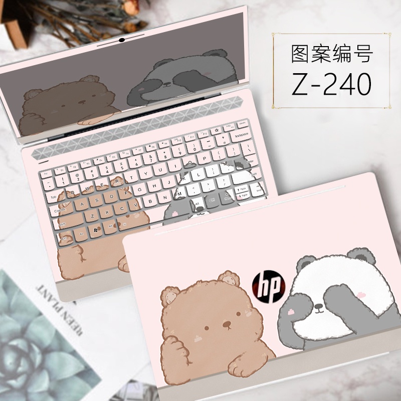 3pcs Stiker Pelindung keyboard ABC Motif Print Kartun Warna Polos Untuk HP ProBook 440 G8 ProBook 450 G8