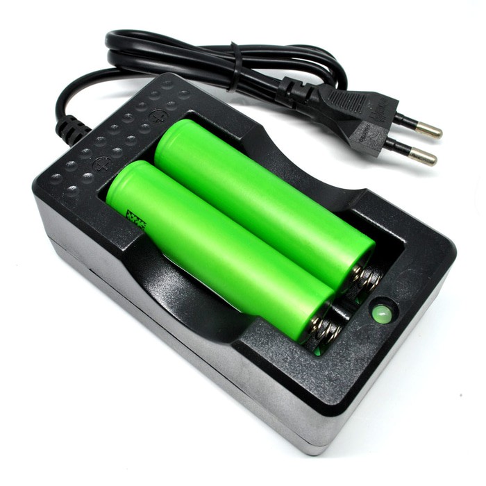 Charger 18650 dual battery 2 slot charger baterai