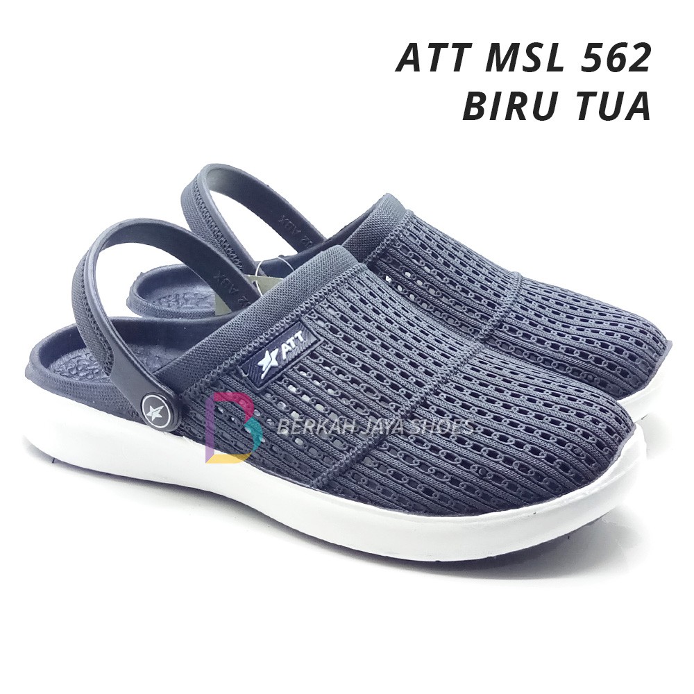 Sepatu Sandal Karet - Sandal Selop Pria - Sepatu Sandal Karet Pria ATT MSL 562 Anti Air &amp; Anti Slip