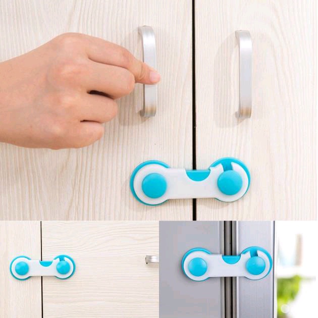 [DEASHOP] PENGAMAN PELINDUNG PINTU LEMARI LACI KULKAS BAYI - BABY SAFETY LOCK BAND