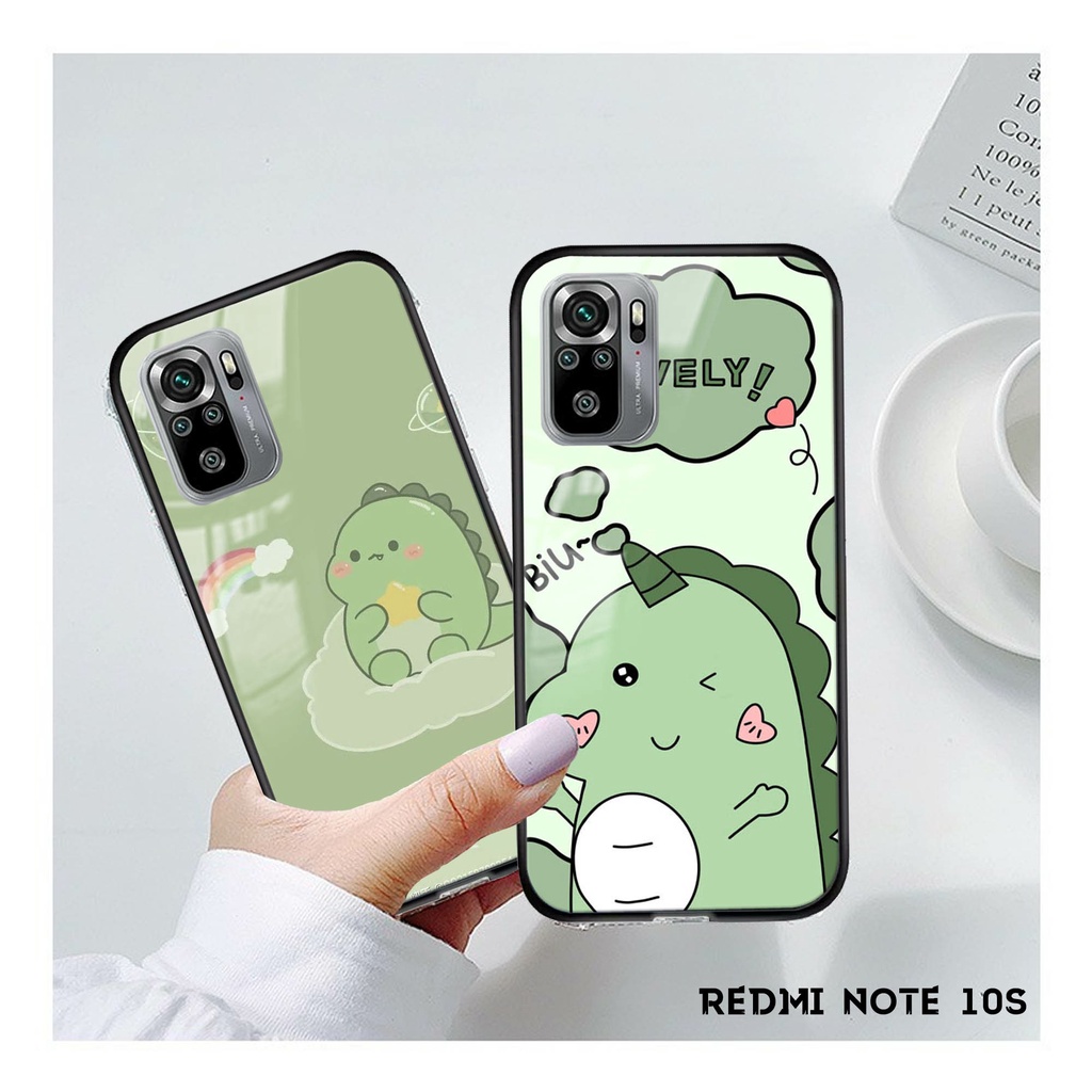 [M39] CASE GLOSSY XIAOMI REDMI NOTE 10S TERBARU kesing kaca Case Glass - Case Kilau Xiaomi redmi not