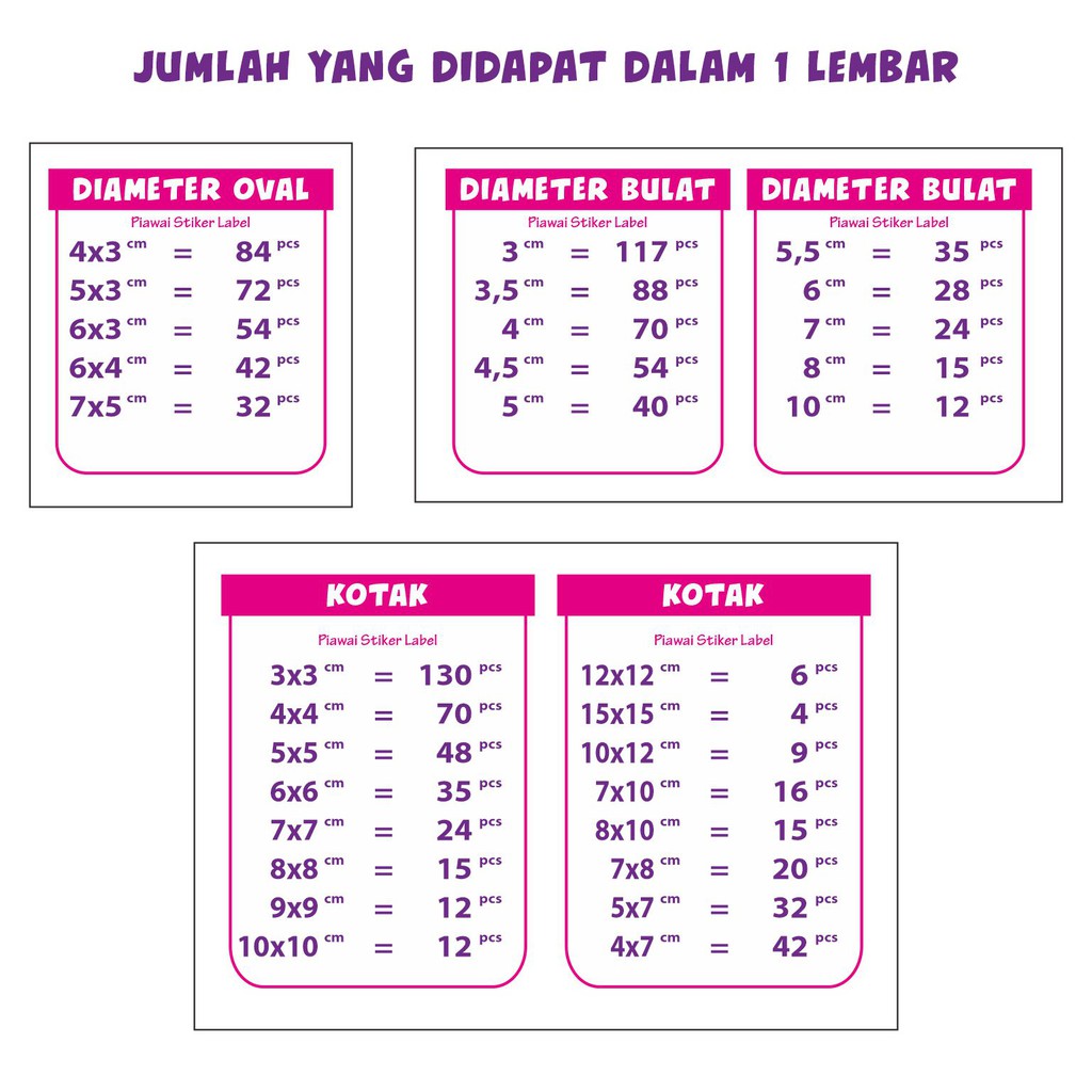 CETAK STIKER LABEL KEMASAN A3 KROMO + CUTTING (Kotak, Bulat, Oval, Custom)-6
