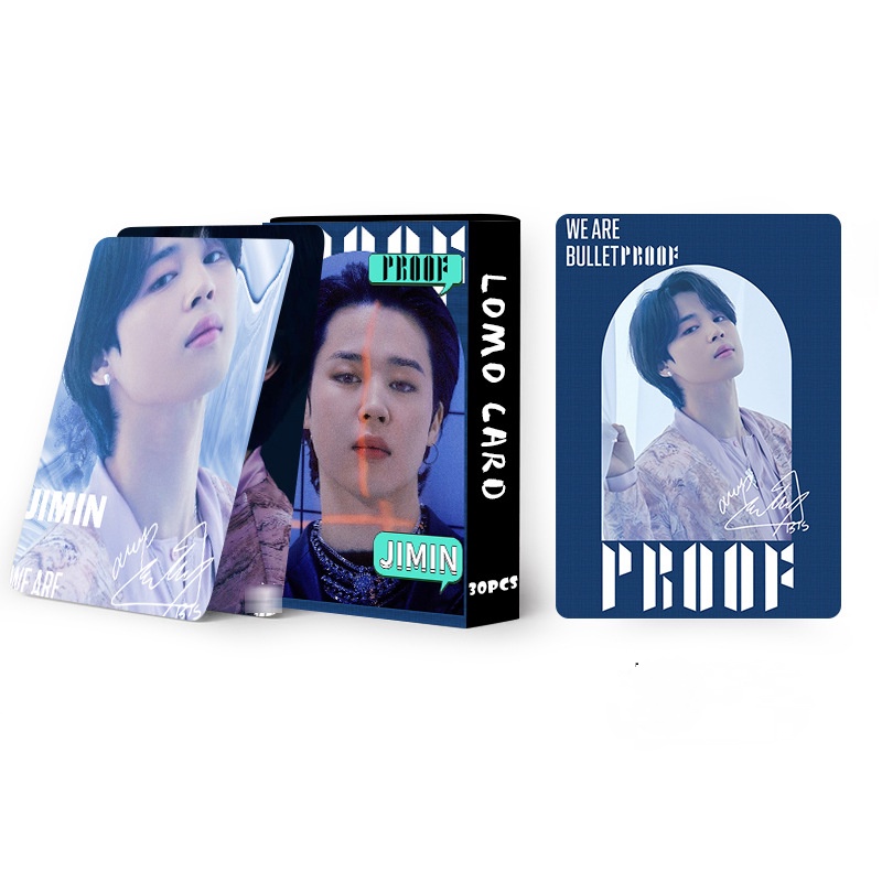 30pcs / box Kartu Lomo Foto BTS Album JIMIN