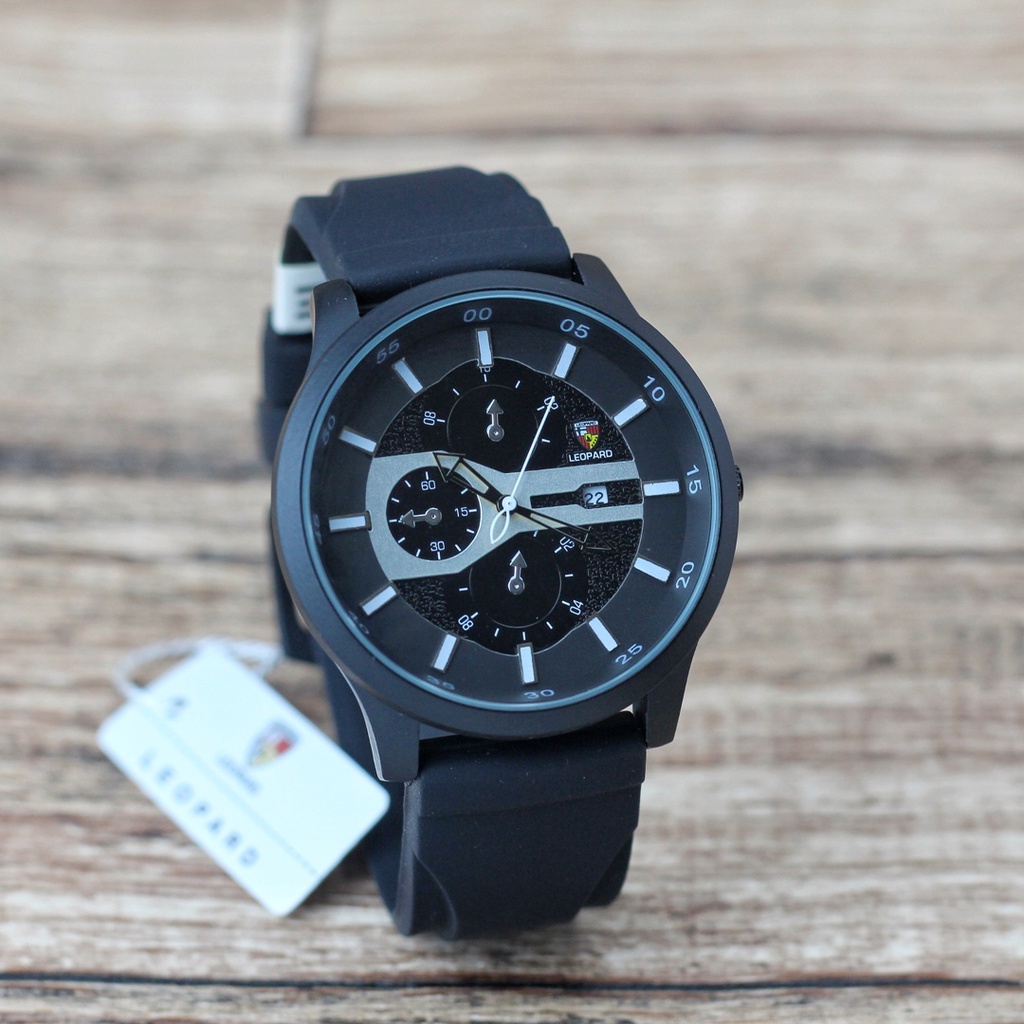 Grosiran Jam Tangan Pria 800468BY Analog Strap Stainless Steel Tanggal Aktif Chrono Off Include Box Jam Tangan (COD)