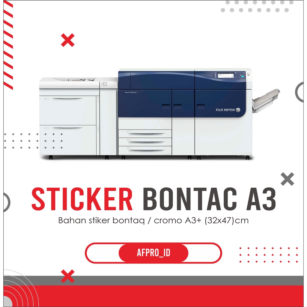 

CETAK SETICKER BONTAQ / CROMO A3+