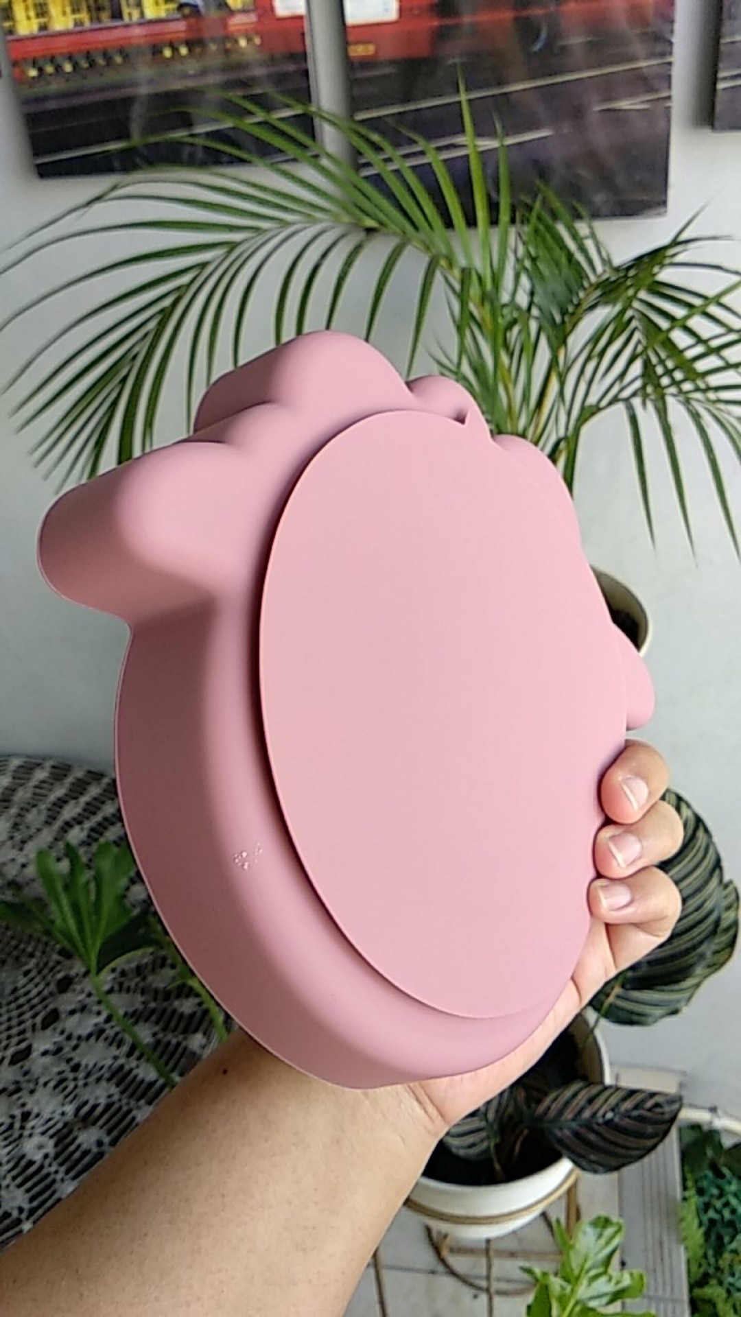 1pc Piring Bentuk Domba Bahan Silikon Food Grade Tanpa Bpa Untuk Bayi Belajar Makan