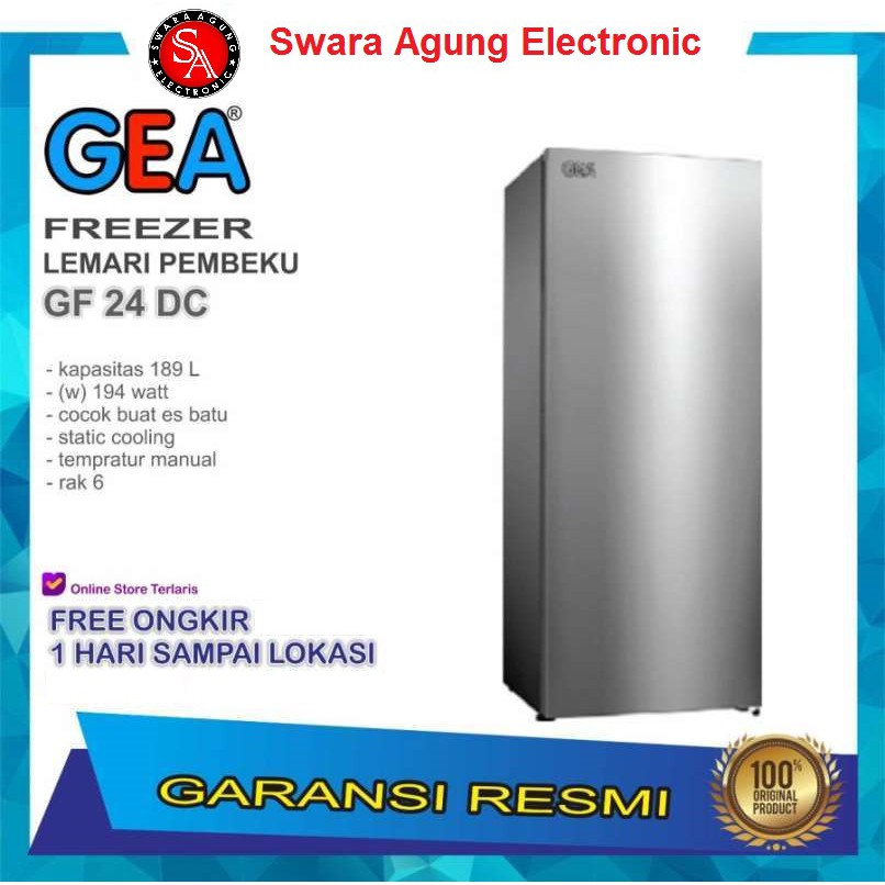 Freezer 6 Rak GEA Type: GF-24DC (Khusus Daerah Medan)