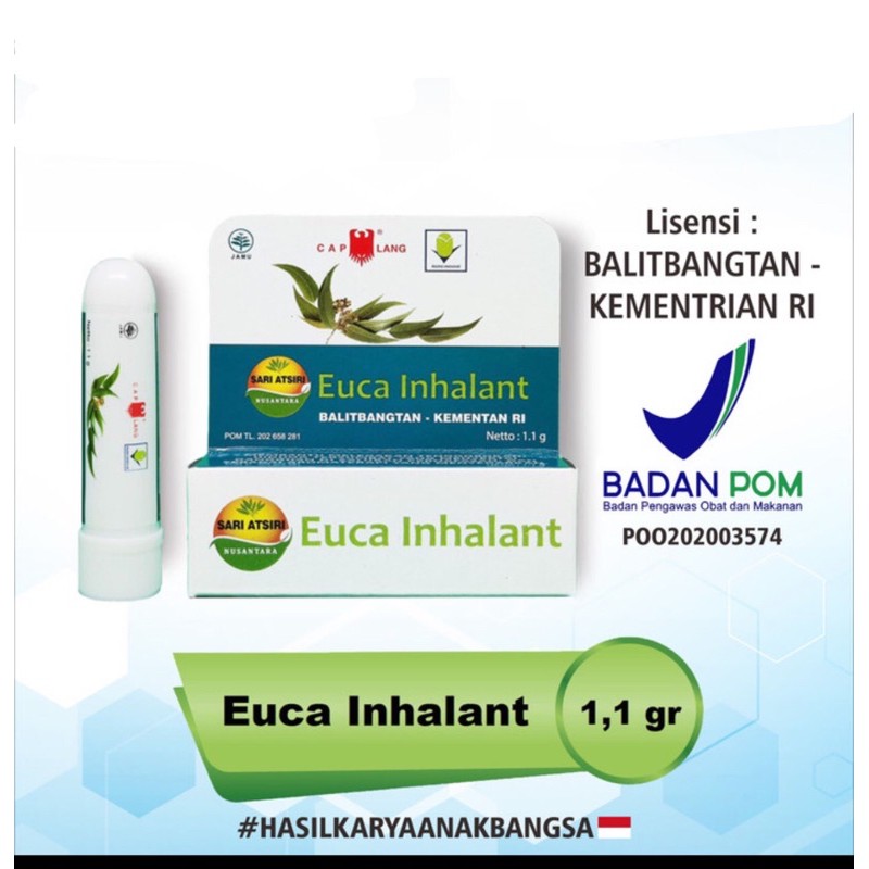 Euca Inhalant Eucalyptus Inhaler Hirup Caplang