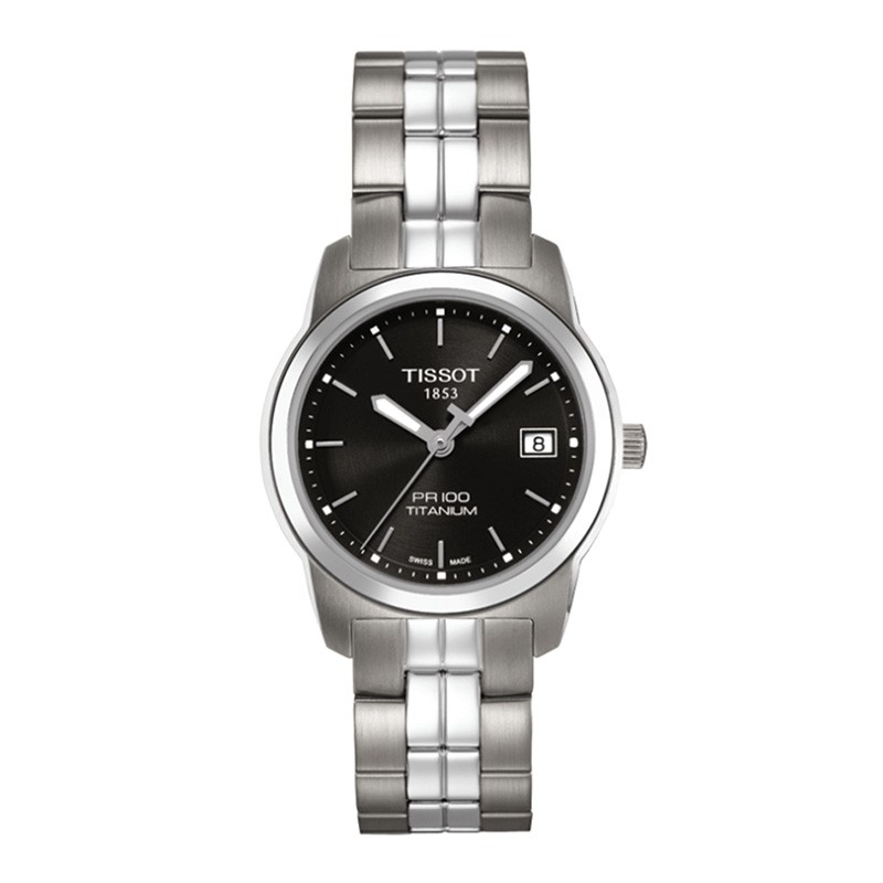 Jam Tangan Wanita TISSOT PR 100 Quartz Lady Titanium T049.310.44.051.00
