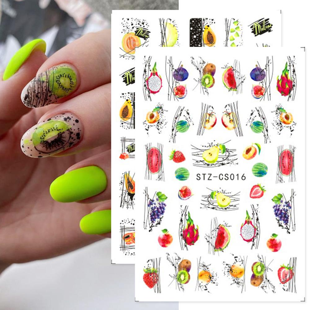 Lily Stiker Kuku Nail Art Dekorasi Manicure Decals Sliders Kertas Wanita Wajah