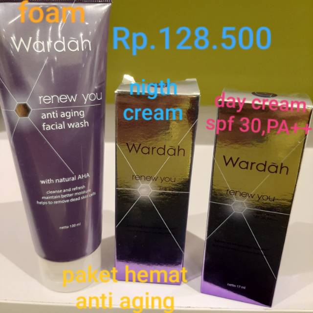 Wardah paket hemat anti aging