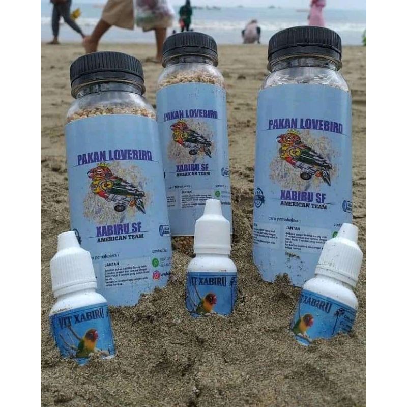 TERBAIK Milet Xabiru + Vitamin Xabiru (Paket Pakan + Vitamin Lovebird)