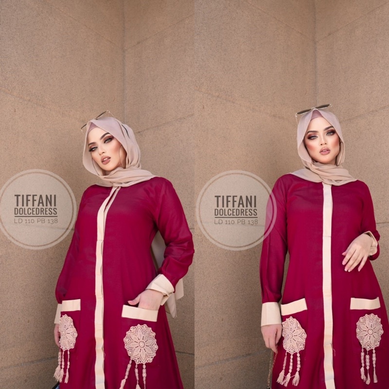 Daster Arab Dolce TIFFANI Maxi dress Gamis Rayon Premium