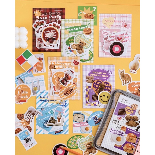 

Sticker Aesthetic - 24 Dekorasi Planner Scrapbook MOMO COPPERPLATE Planner Scrapbook