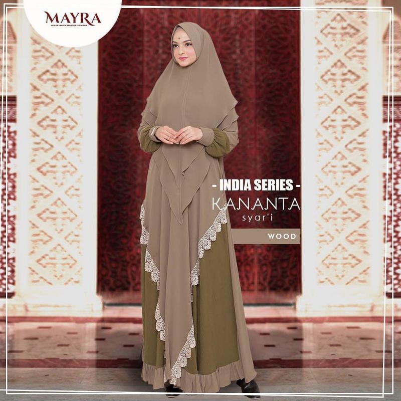 Kananta Syar'i Baju Gamis Wanita Syar'i Muslim Dewasa Gamis Wanita Sultan Modis 2021 Terbaru CB