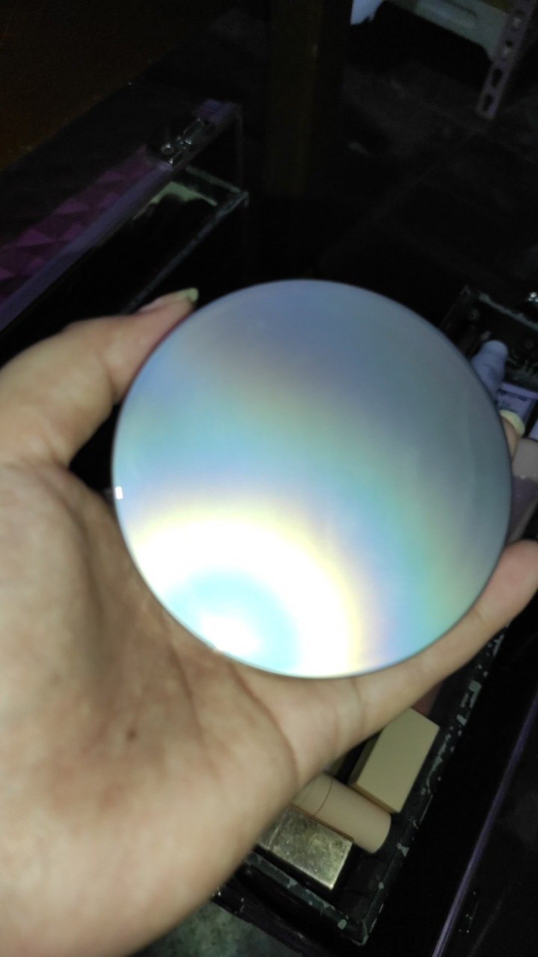 Stid 1pcs Portable Empty Cosmetic Sifter Loose Jar Container Puff Box Container Case Jelly