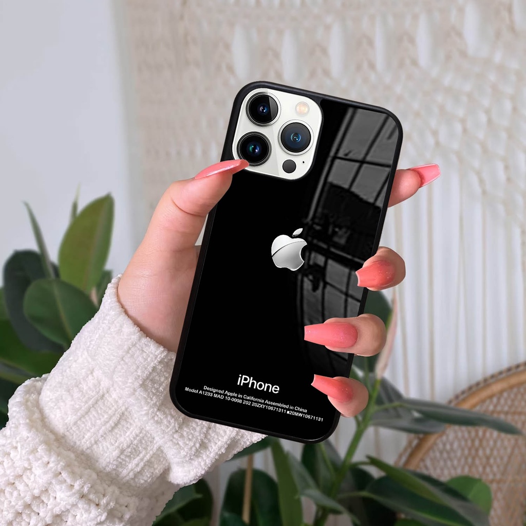 Case Kilau Glossy Hp Iphone | 13 Mini | 13 | 13Pro | 13 Pro Max | Motif Apple