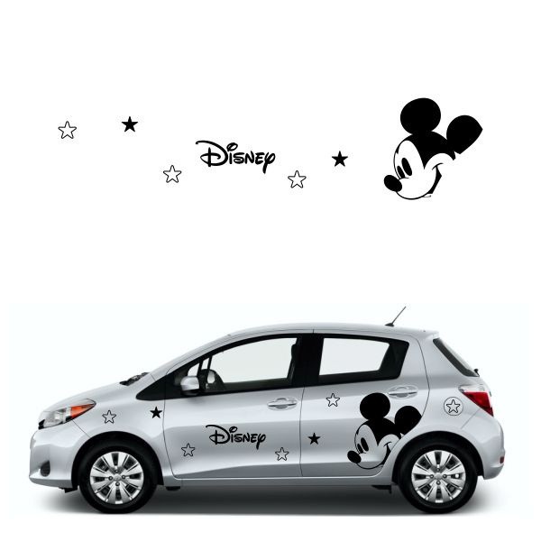 stiker mickey mouse lucu cutting sticker mobil sepasang keren
