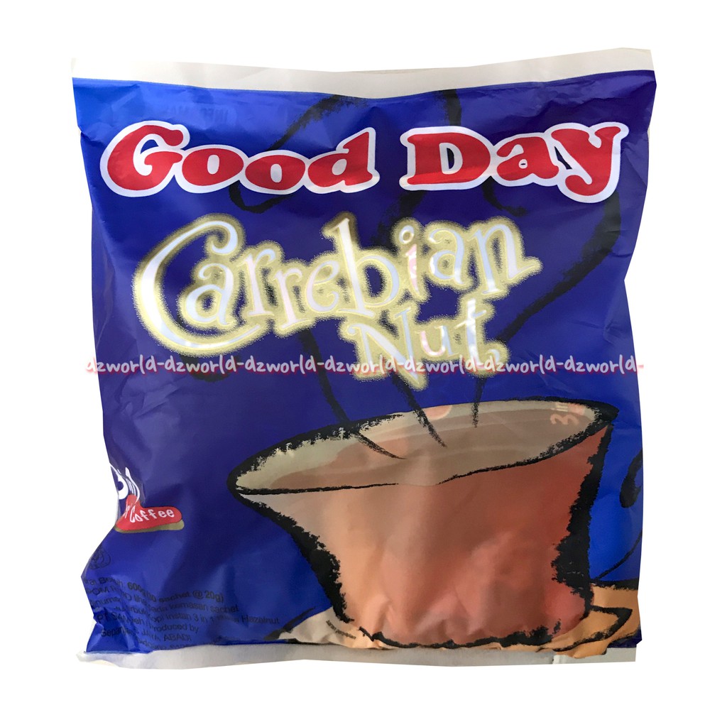 Good Day Carrebian Nut Isi 30sachet Kopi Instan Goodday Gooday Carabian Nut Peanut Kopi Kacang 3in1 Instan Coffee 30pcs