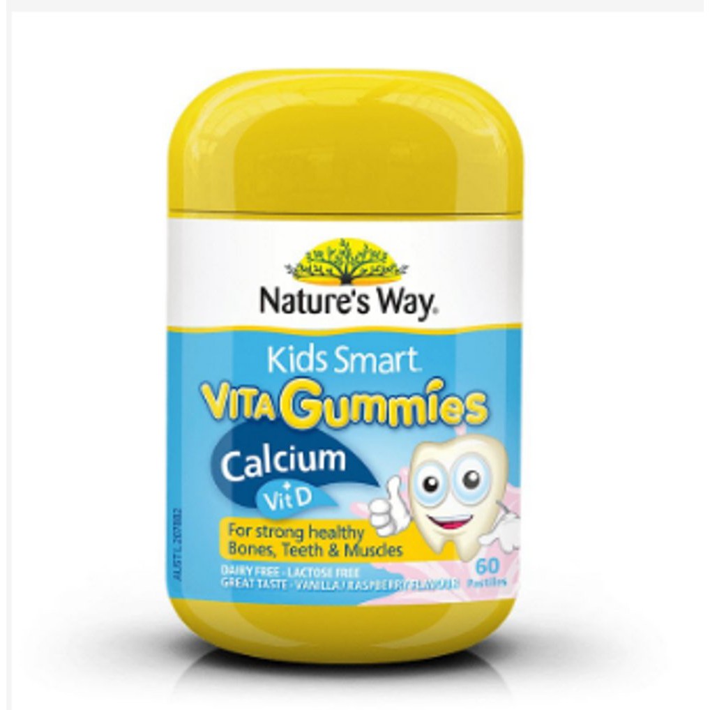 Jual Fresh Natures Way Kids Smart Vita Gummies Calcium Vitamin D 60