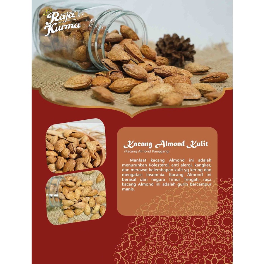 

Kacang Almond kulit susu almond panggang roasted