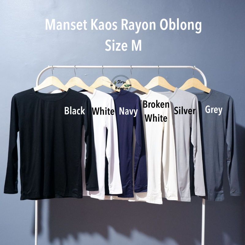 Manset Kaos Oblong Rayon size M (LD 69cm)