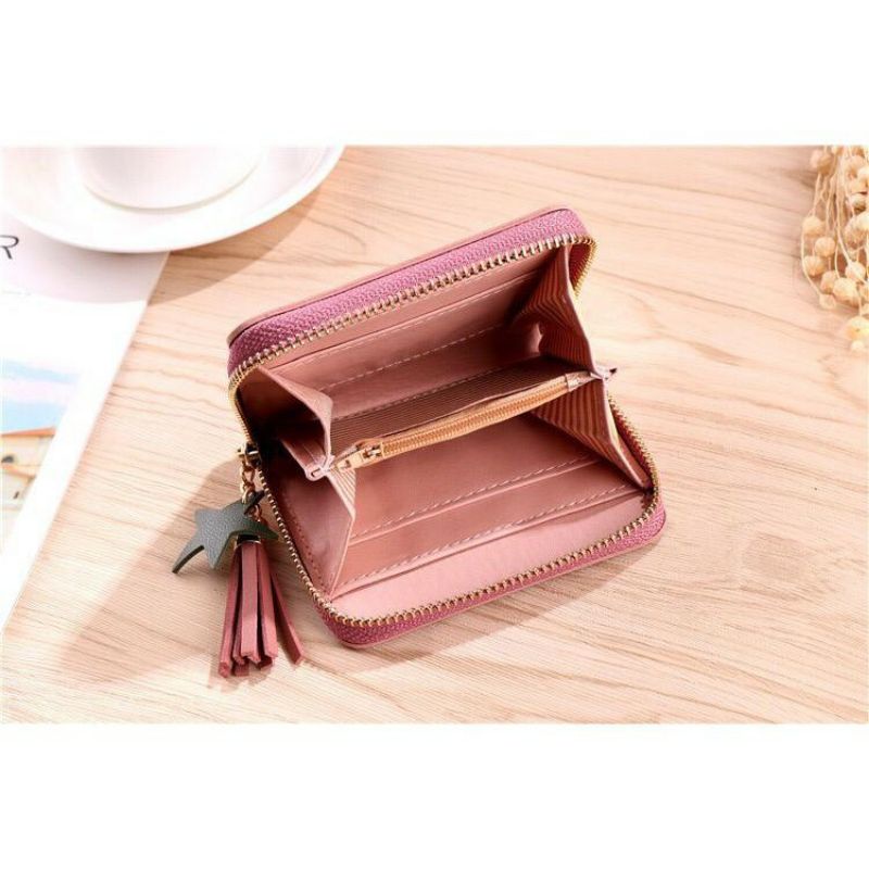 Medan Termurah KD46 Korean style Dompet reseleting trendy zahra wallet zipper mini import