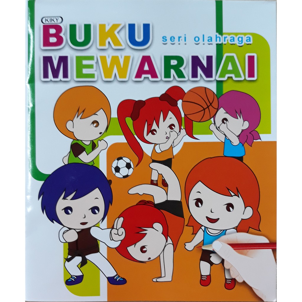 KIKY Buku Mewarnai / Latihan Mewarnai (Uk. Tanggung 20.5 x 24.5 cm) - 1 Buku