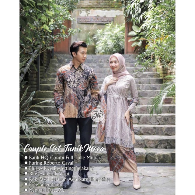 NEW COUPLE SET MAHESWARI BEST SELLER KEBAYA BATIK KEKINIAN