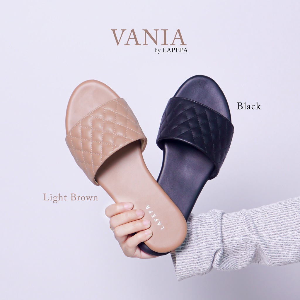 AVLINSTORE - tipe VANIA Sandal Wanita Teplek Selop Cewek Flat Slip On Tidak Licin Anti Slide Karet Jelly Casual Kekinian