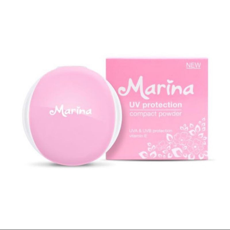 MARINA Compact Powder UV Brighten Up 12 gr - Bedak Padat Marina