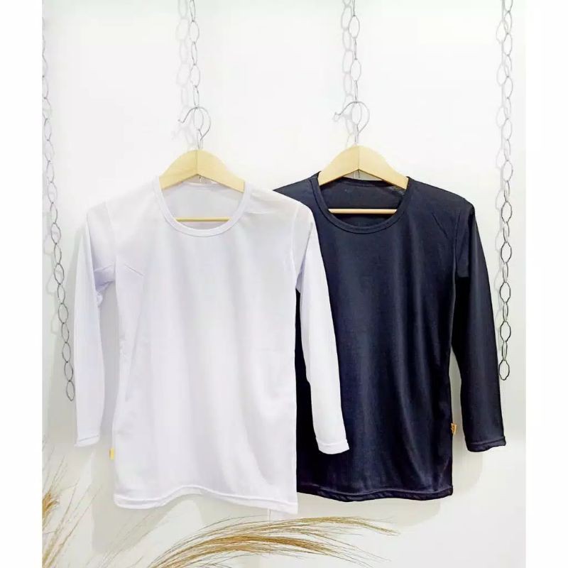 MANSET BAJU KAOS POLOS / KAOS LENGAN PANJANG INNER POLOS / KAOS