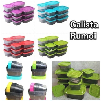 [1.000gr] LT - [ RUMOI ] NEW TERBARU CALISTA OTARU RUMOI 1 SET 12PC Sealware AIRTIGHT toples makanan kotak set premium FOOD KONTAINER KULKAS CONTAINER