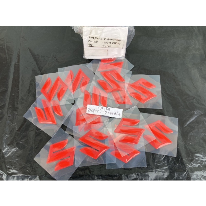 Logo S Merah Sayap GSX Emblem S Merah Fairing Suzuki GSX R GSX S Bandit ORI