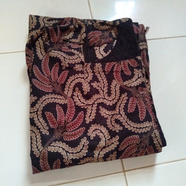 [ Gamis Jumbo ] Terbaru Gamisbatik Sekar Wangi Big Size Ld 120cm Batiksolo Batikmodern Fashionmuslim