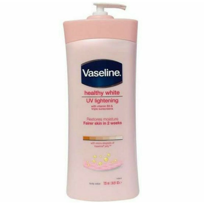 Jual Vaseline Healthy White UV Lightening Body Lotion PINK (725ml