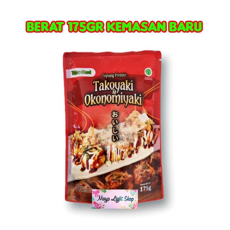 Tepung takoyaki okonomiyaki titiandfood 175gr takoyaki flour termurah halal tepung premix tako ball tepung serbaguna